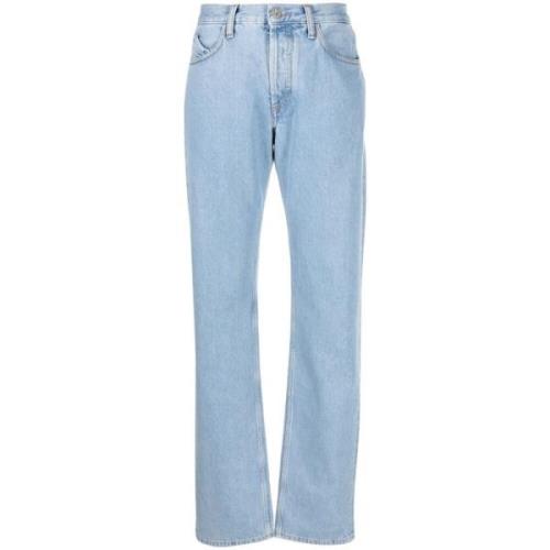 Casual Blå Straight Jeans