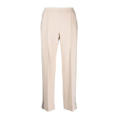 Casual Beige Track Pants med kontrast