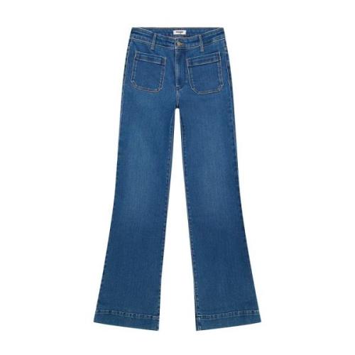 Blå Flare Jeans