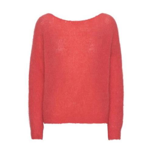 Batikk-inspirert Carly Pullover i  Red