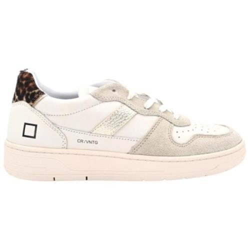 Vintage Court Sneakers i Ivory