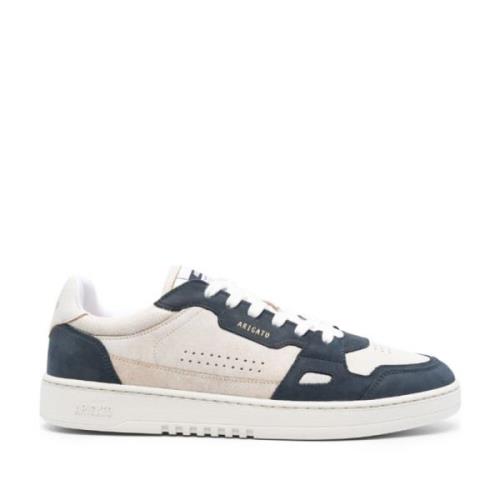 Beige Color-Block Skinn Sneakers