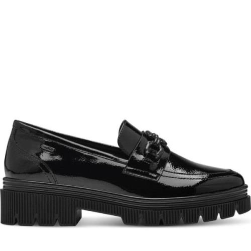 Elegante Svarte Lukkede Loafers