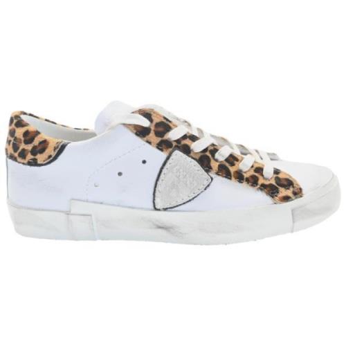 Animalier Lave Top Sneakers - Hvit