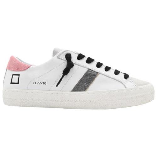 Vintage Calf White-Pink Sneakers