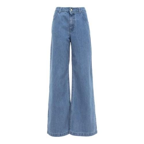 Vintage Lav Midje Palazzo Jeans