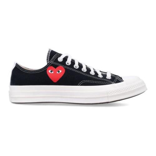 Svarte Heart Low Top Sneakers