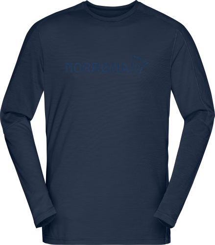 Norrøna Men's Falketind Equaliser Merino Round Neck Indigo Night