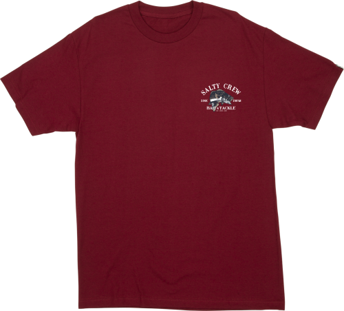 Salty Crew Men's Bass Man Standard S/S Tee Red