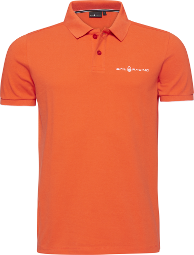 Sail Racing Men's Bowman Logo Polo Orange Spring