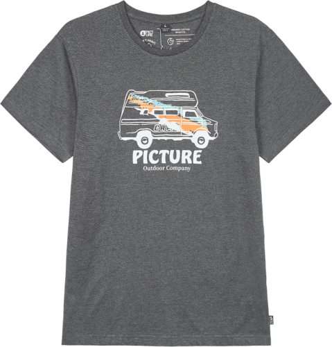 Picture Organic Clothing Men's Custom Van Tee Dark Grey Melange