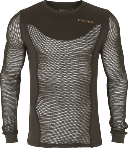 Härkila Men's Base Mesh Baselayer Shirt Shadow Brown