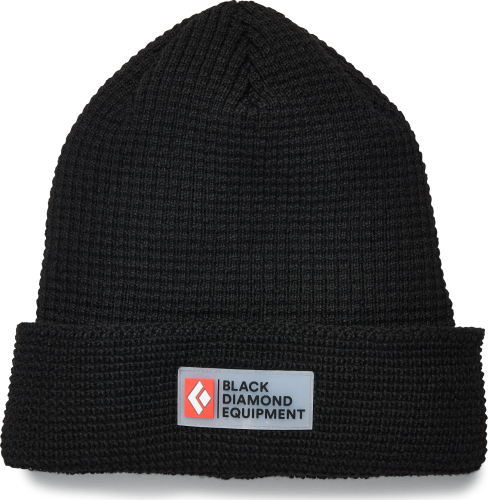 Black Diamond Double Waffle Beanie Black