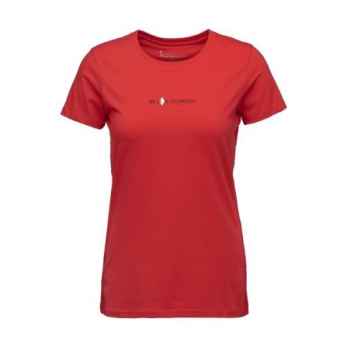 Black Diamond Women's Heritage Wordmark Shortsleeve Tee  Red