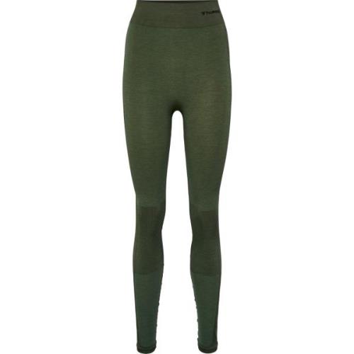 Hummel Women's hmlCLEA Seamless Mid Waist Tights Climbing Ivy/Beetle M...