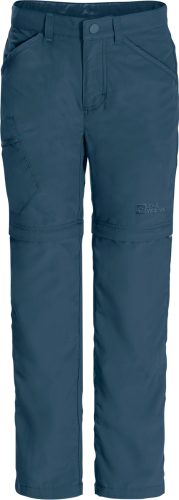 Jack Wolfskin Kids' Safari Zip Off Pants Dark Sea