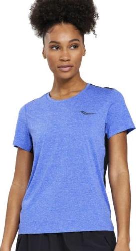 Saucony Women's Time Trial Short Sleeve Blue Raz Heather