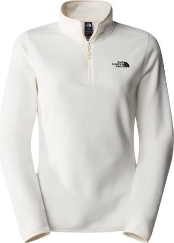 The North Face Women's 100 Glacier 1/4 Zip White Dune