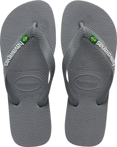 Havaianas Men's Brasil Logo Steel Grey/Grey