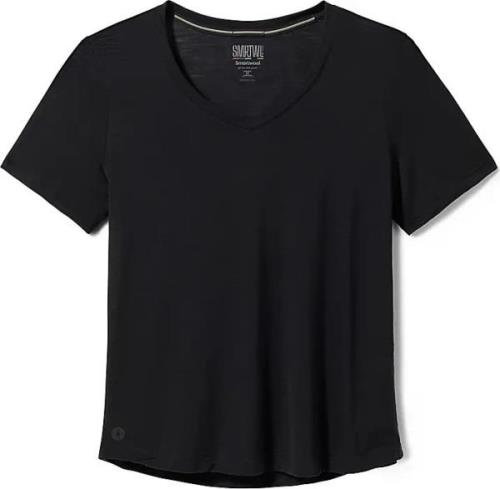 Smartwool Women's Merino Sport Ultralite V-Neck Short Sleeve Black