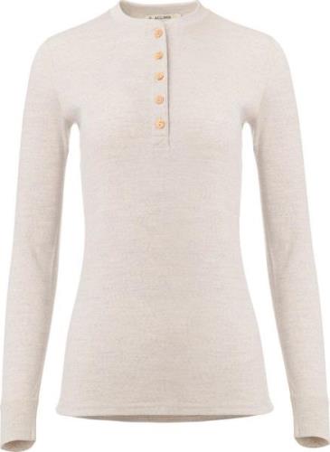 Aclima Women's WarmWool Granddad Shirt Beige Melange