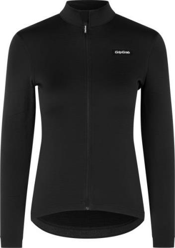 Gripgrab Women's Gravelin Merinotech Thermal Long Sleeve Jersey Black