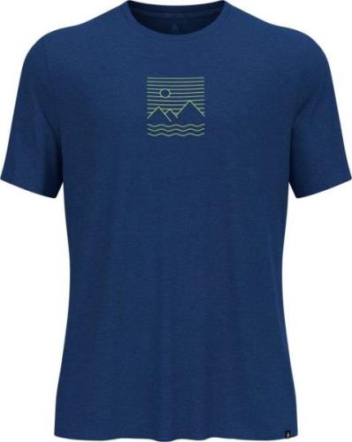 Odlo Men's Ascent Sun Sea Mountains T-Shirt Limoges Melange