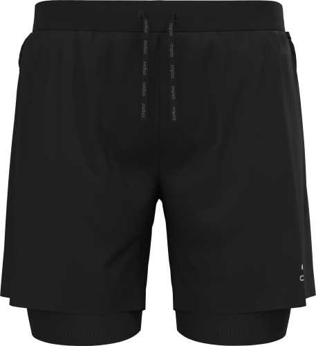 Odlo Men's 2-in-1 Short X-Alp Trail 6 Inch Black