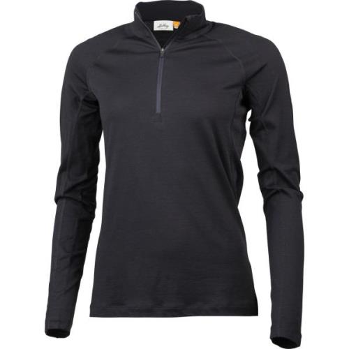 Lundhags Women's Gimmer Merino Light 1/2 Zip Black