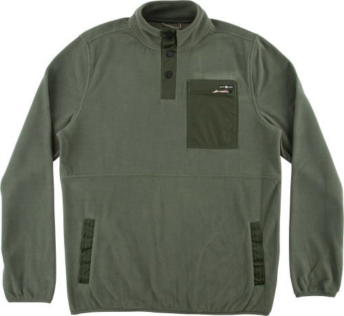 Salty Crew Men's Edgewater Pullover Fleece Fatigue Green