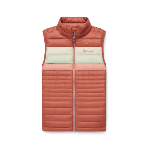 Cotopaxi Women's Fuego Down Vest Faded Brick Stripes