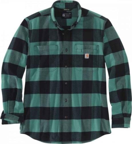 Carhartt Men's Midweight Flannel L/S Plaid Shirt Slate Green