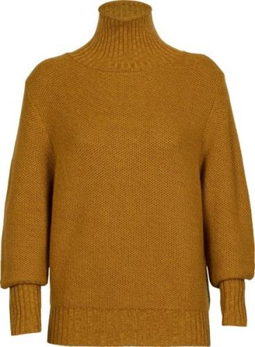 Icebreaker Women's Seevista Funnel Neck Sweater Clove/Silent Gold