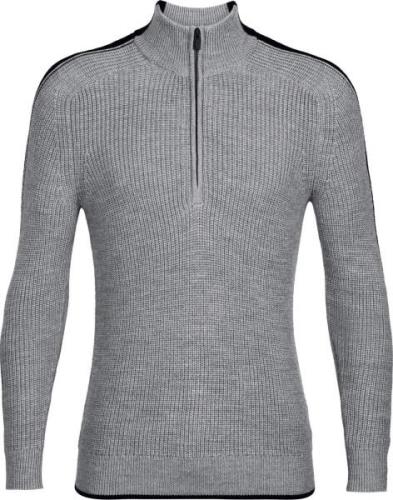 Icebreaker Men's Lodge Long Sleeve Half Zip Sweater Gritstone Heather/...