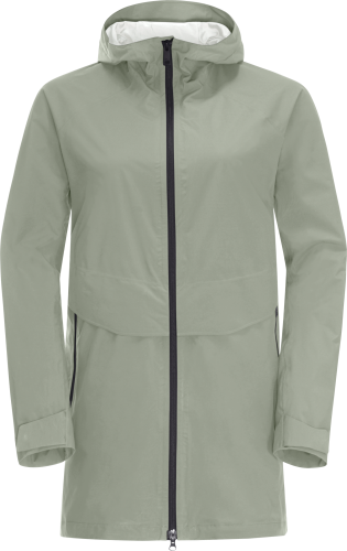 Jack Wolfskin Women's Mainkai Long Jacket Mint Leaf