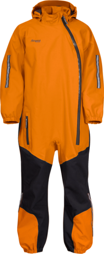 Bergans Kids' Lilletind Coverall Cloudberry Yellow/Dark Shadow Grey