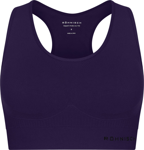 Röhnisch Women's Seamless Soft Rib Sportsbra Blackcurrant