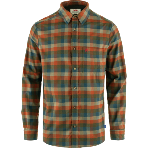 Fjällräven Men's Lappland Stretch Flannel Shirt Laurel Green-Autumn Le...