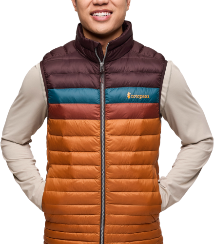 Cotopaxi Men's Fuego Down Vest Coffee And Sienna