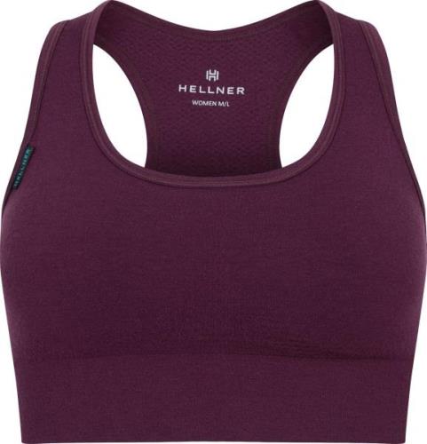 Hellner Women's Merino Wool Seamless Bra Grape Wine