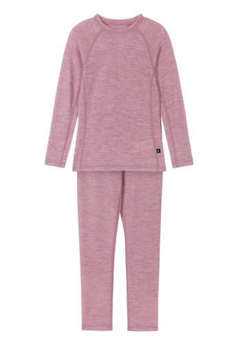 Reima Kids' Thermal Set Kinsei Grey Pink