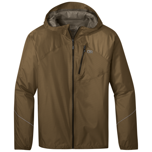 Outdoor Research Men's Helium Rain Jacket Coyote