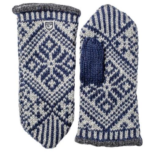 Hestra Nordic Wool Mitt Marine/Grey