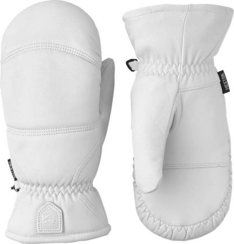 Hestra Leather Box Mitt Off White