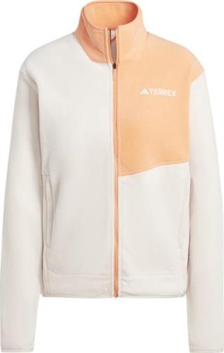 Adidas Women's Multi Full-Zip Fleece Jacket Putty Mauve/Amber Tint