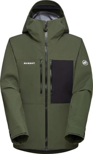 Mammut Men's Stoney Hardshell Hooded Jacket  Dark Marsh-black