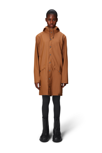 Rains Unisex Long Jacket Rust