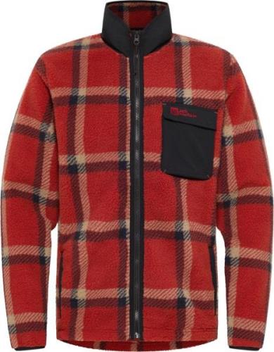 Jack Wolfskin Men's Felslicht Check Jacket Intense Rust