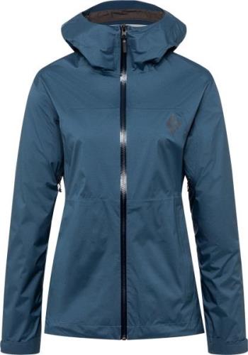 Black Diamond Women's StormLine Stretch Rain Shell Jacket Ink Blue