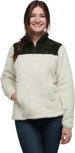 Black Diamond Women's Roadie 1/4 Zip Fleece Birch/Tundra